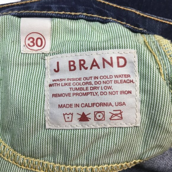 J Brand Womens 30 Dark Blue Bootcut Flare Jeans Cotton Blend USA Made - Picture 10 of 13